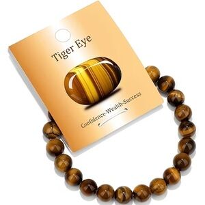 ⭐️ Tiger Eye Beaded Bracelet Only no tag attached